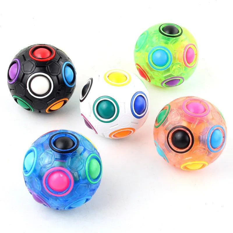 Magic Rainbow Puzzle Ball Speed Cube Ball Fun