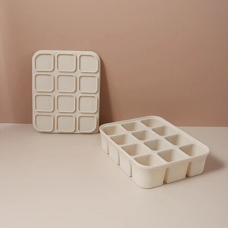 12 Grid Ice Cube Mold Silicone Ice Cube Tray Square Tray Mould