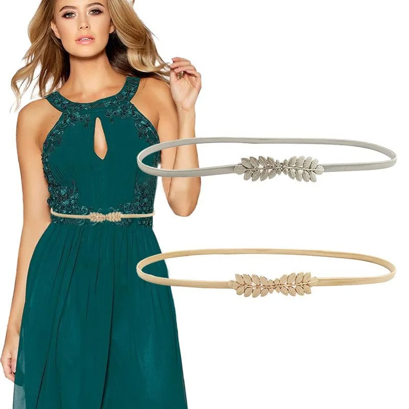 Elastic Gold Chain Belts For Women