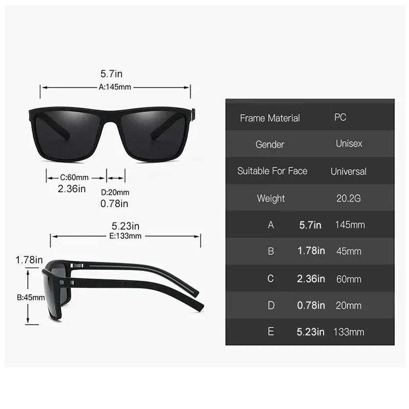 Square Polarized Sunglasses for Women