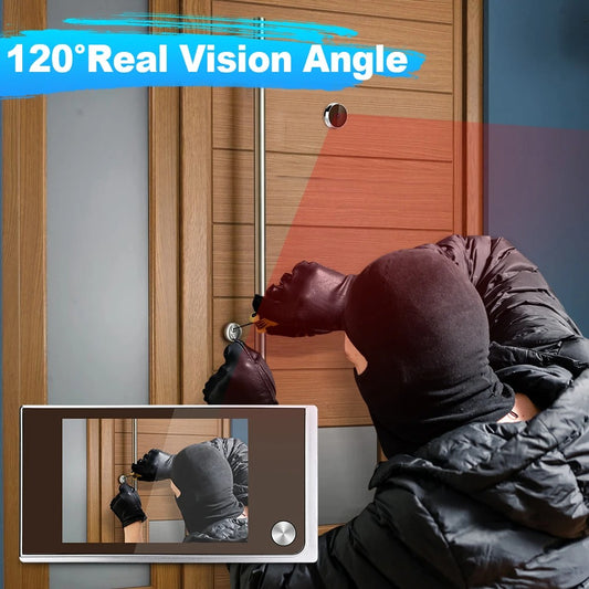 3.5 Inch Doorbell Peephole Viewer Digital Door Camera