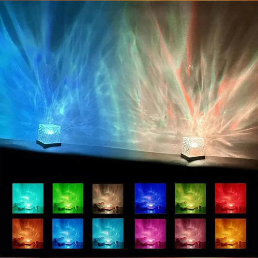 Ocean Wave Projector Light 16 Colors Midnight Aura Lamp