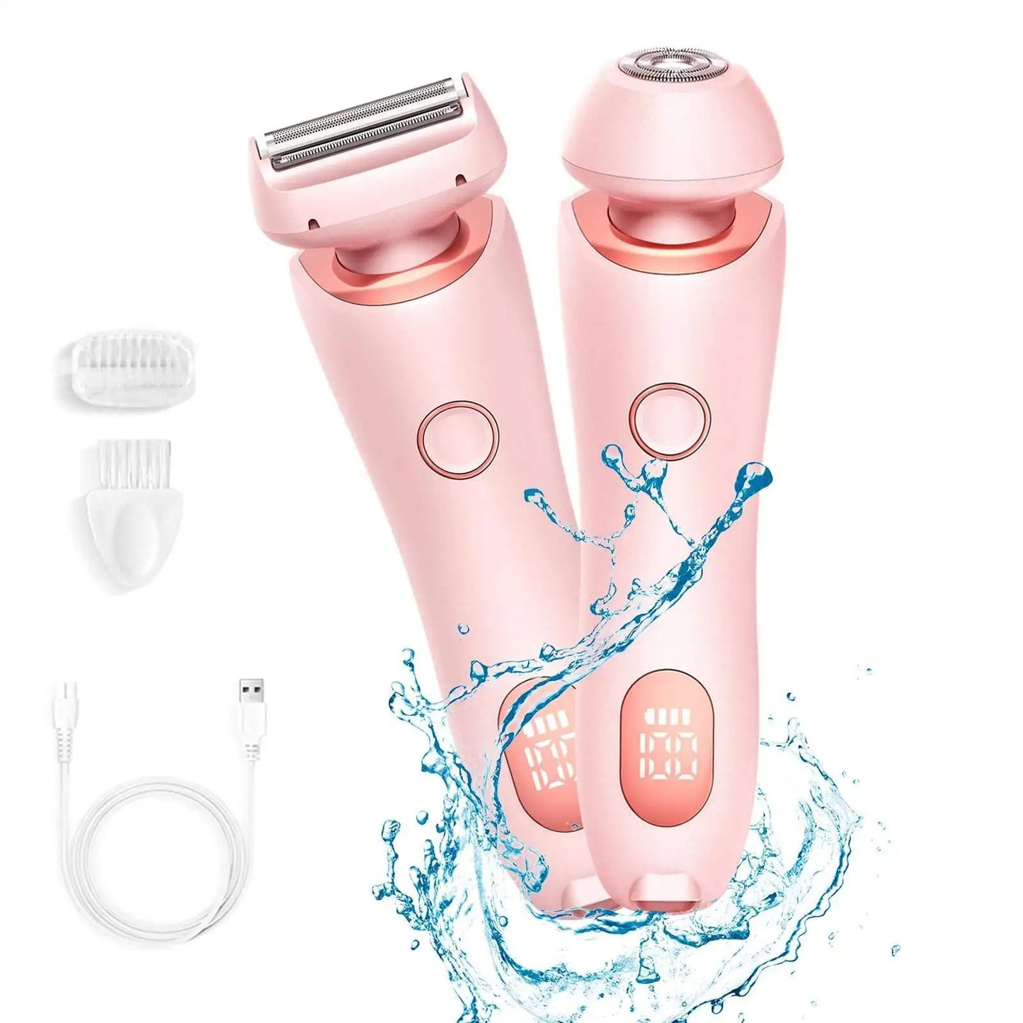 Electric Razors for Women 2 In 1 Bikini Trimmer Face Shaver