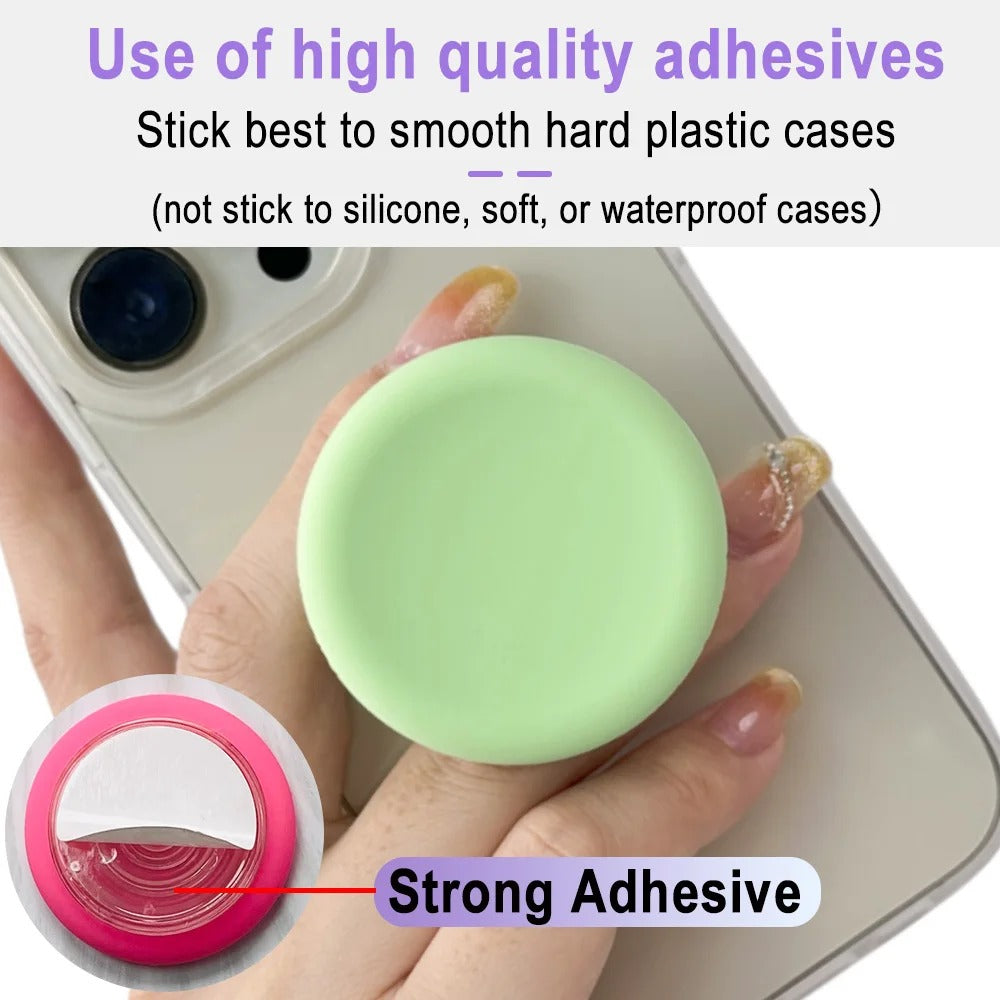 Silicone Round Popping Grip Sockets Finger Ring Phone Holder