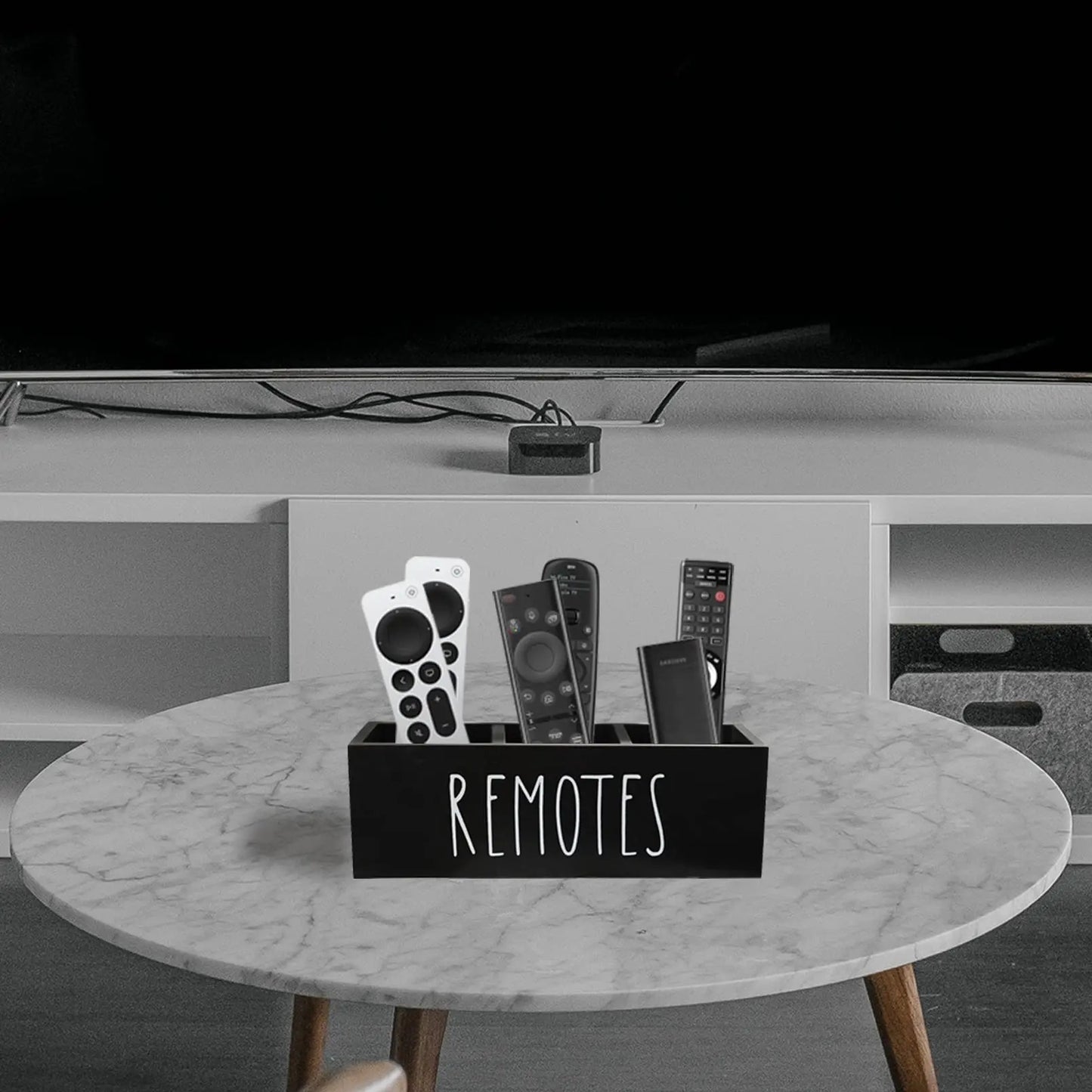 Remote Control Holder Farmhouse Remote Storage Box Wood