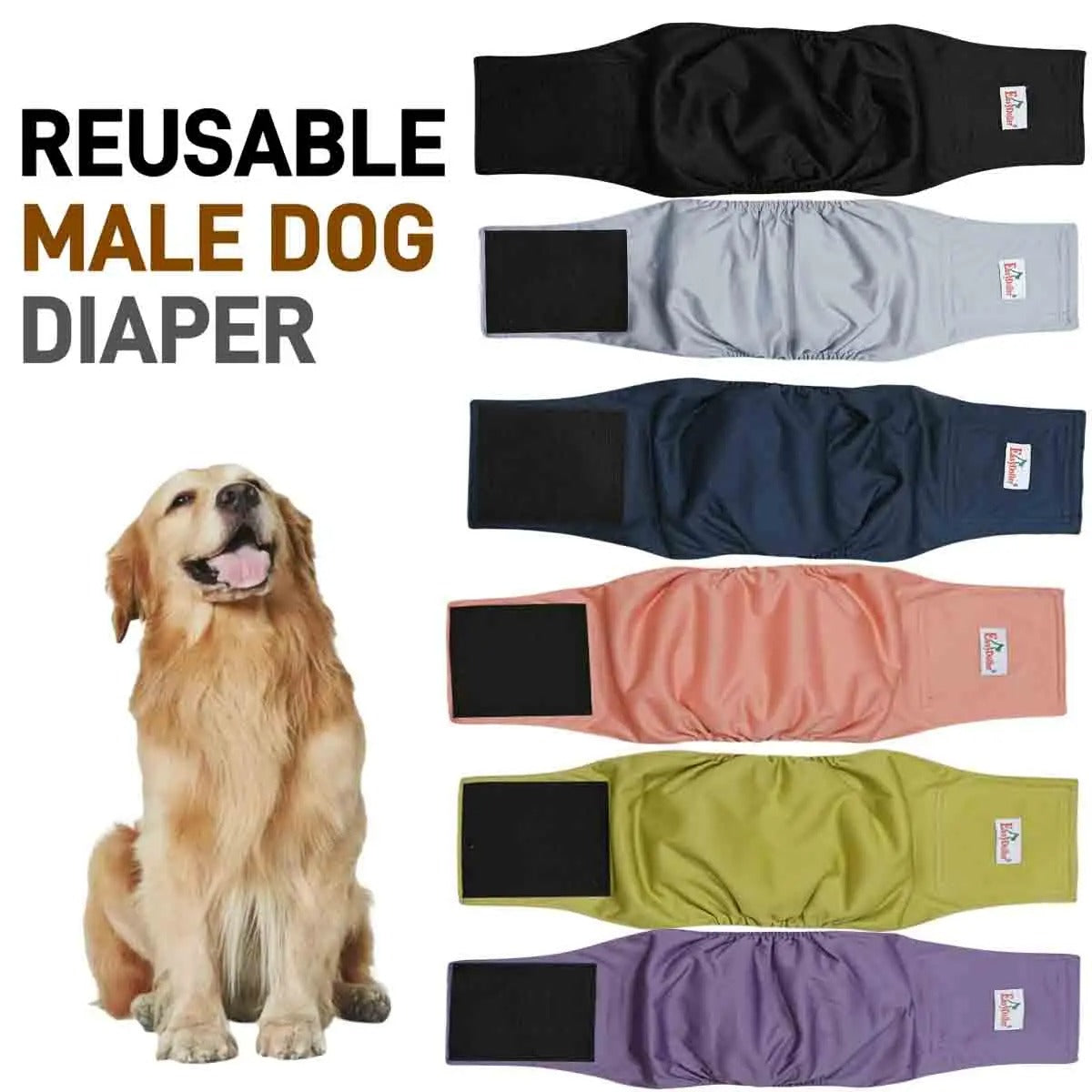 Washable Male Dog Diaper Reusable Pet Sanitary Panties