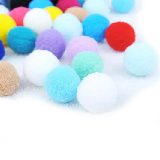 Delysia King 70pcs Cat Toy Plush Ball