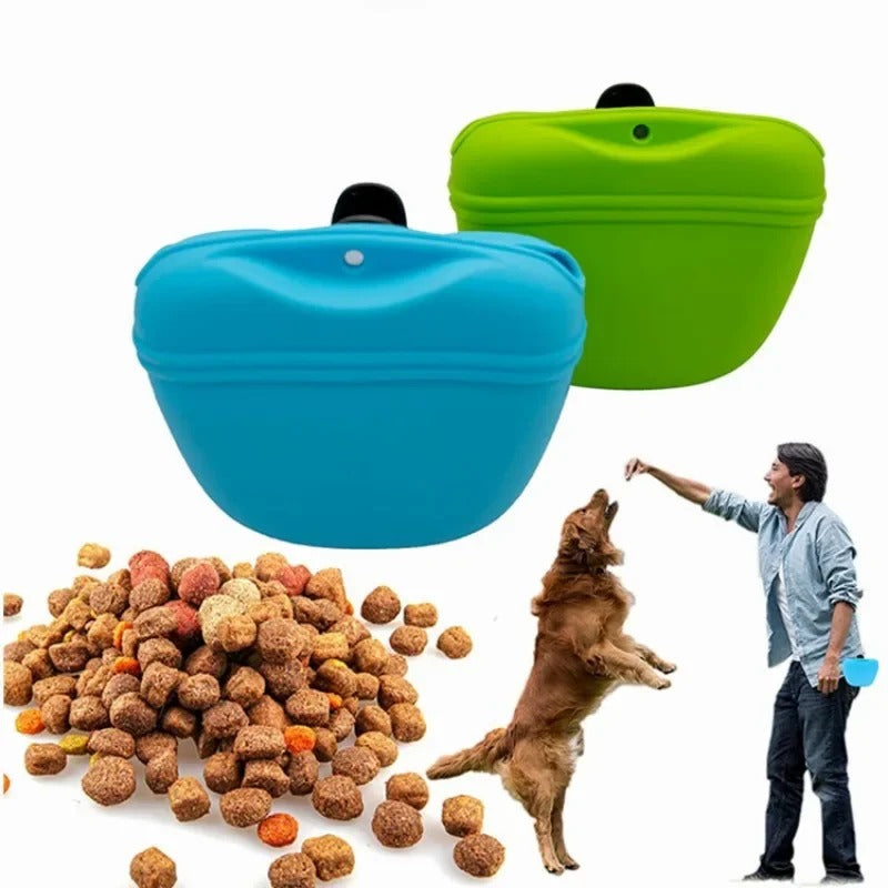 Pet Feeding Bag Training Dog Food Pocket Portable Silicone
