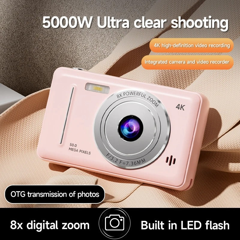 4K Digital Camera Dual Camera Flash 50 Million HD