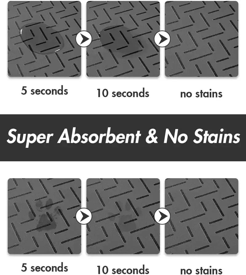 Absorbent Pet Feeding Mat-No Stains Quick Dry Dog Mat