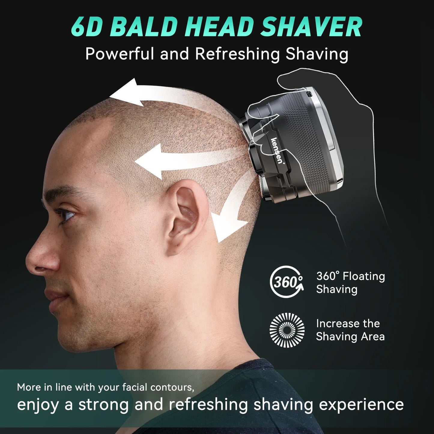 Electric Head Shavers for Men Magnetic Razor Hair Trimmer