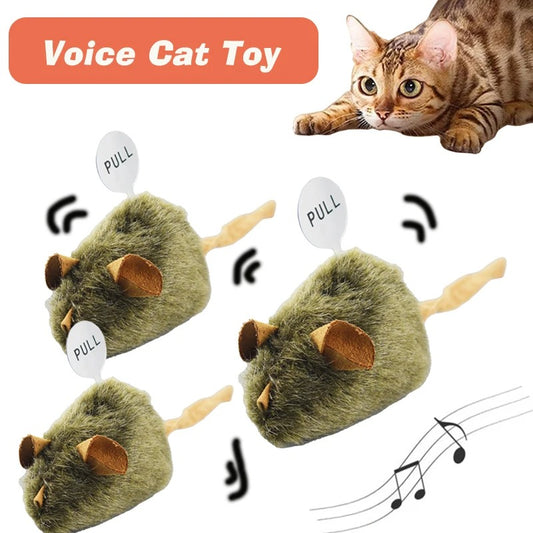Funny Plush Cat Toy Simulation Mouse Automatic