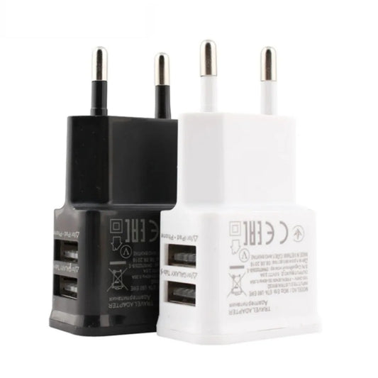 5V Portable Dual USB Power Adapter Mobile Phone Charger