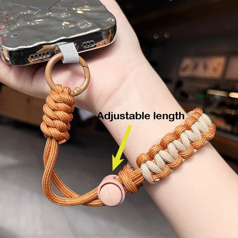Handwoven Adjustable Mobile Phone Universal Wrist Strap