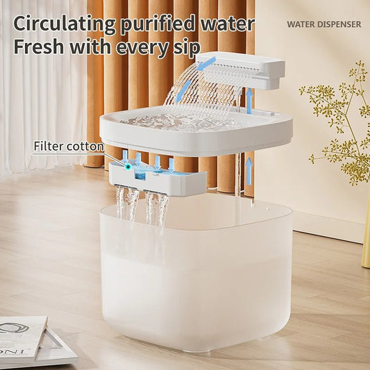 Automatic Cat Water Fountain Large Capacity Pet Dog Water Dispenser