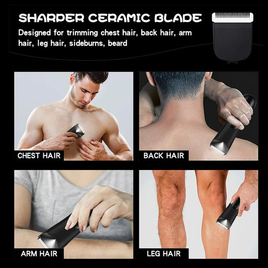 Men's Groin Body Hair Trimmer, Electric Ball Trimmer