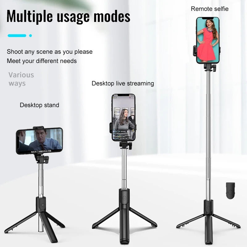 Handheld 360 Degree Flexible Sports Camera Monopod Stand