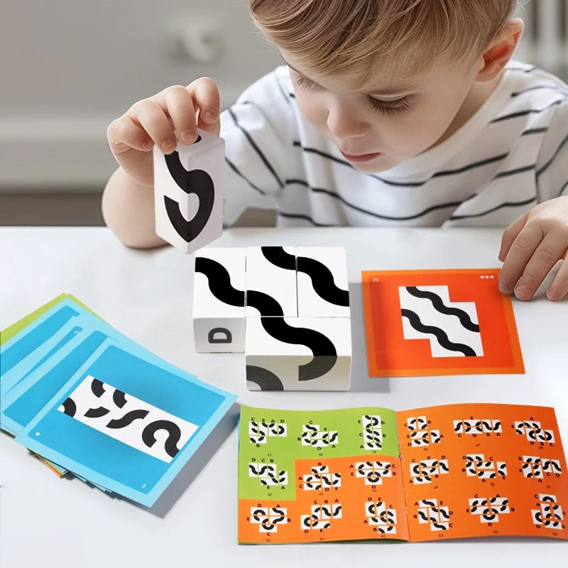 3D Wooden Rotating Building Blocks