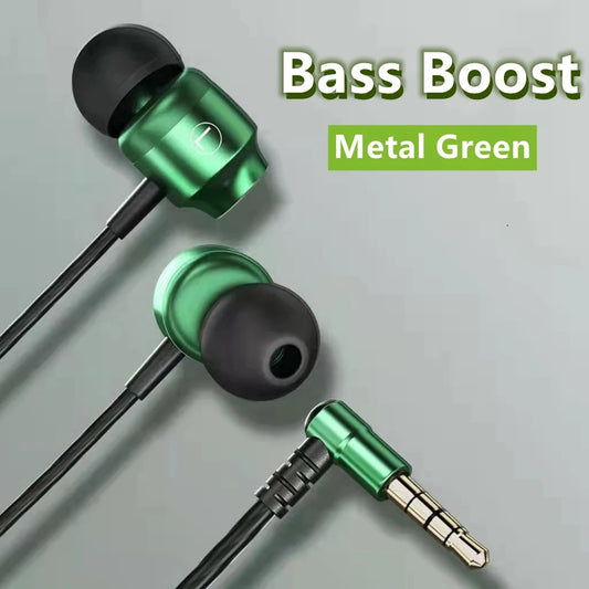 Gamer Wired Headphones Gaming Wired Earphone Metal HiFi Bass Stereo 3.5mm Earphone