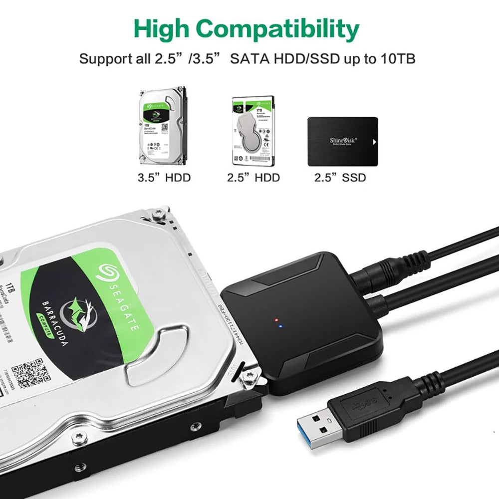 USB 3.0 to SATA Cable SATA III Hard Drive Adapter Converter