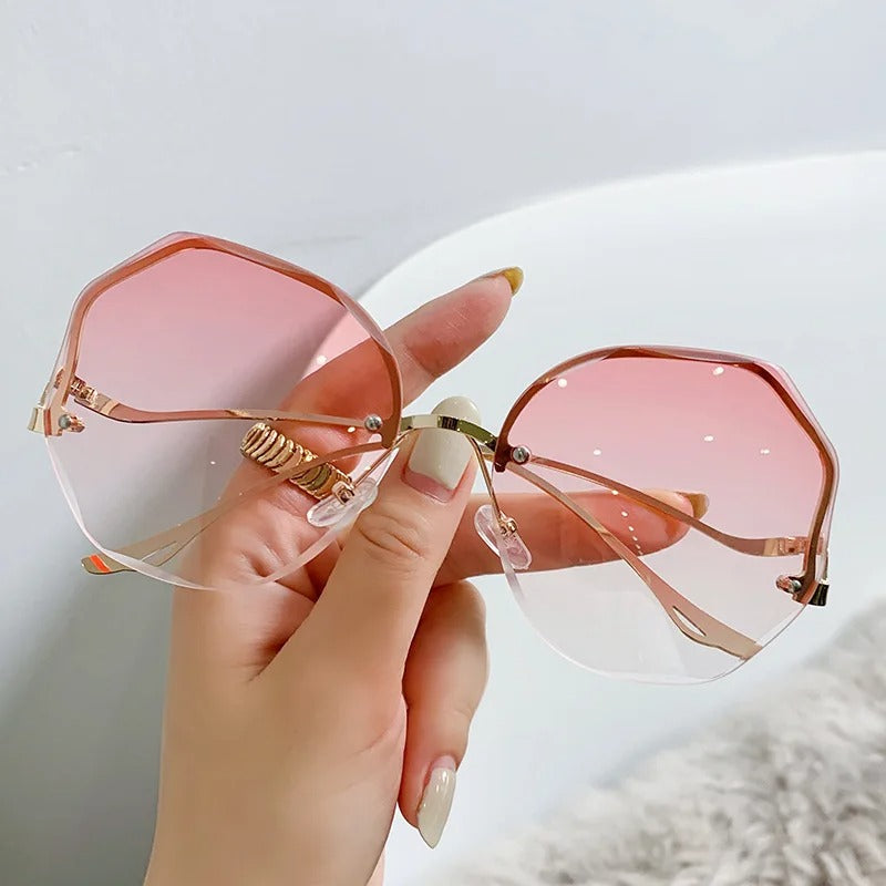 Fashion Sunglasses Women Metal Female