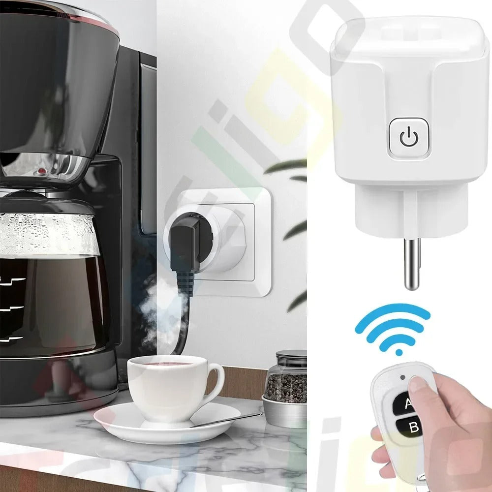 Electrical Socket 433MHz Wireless Remote Control Plug 3000W EU