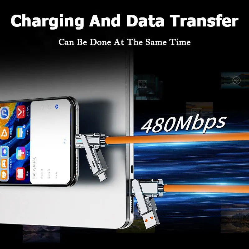 2-to-2 Data Cable 100w Super Fast Charging Cables Type C