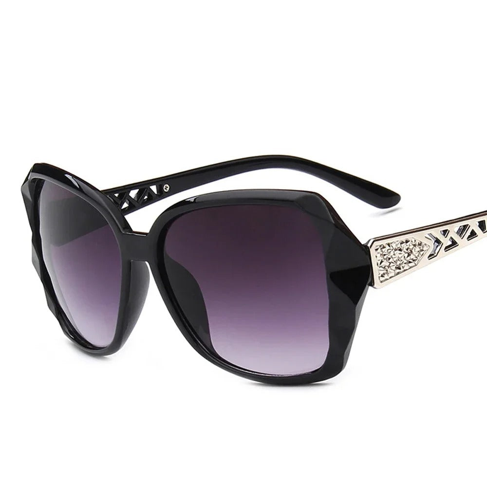 Fashion Big Purple Sunglasses Women