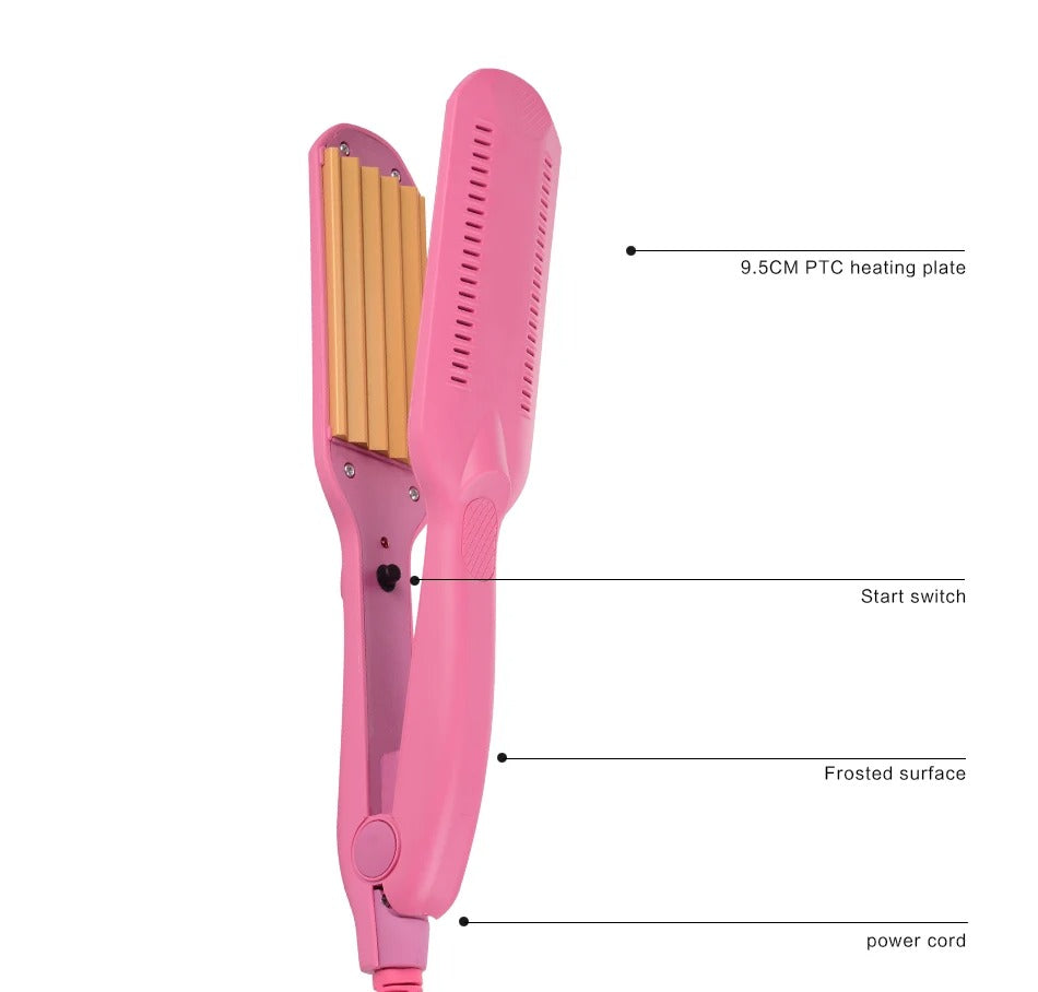 Professional hair curler Crimper Ceramic Corrugated Curler