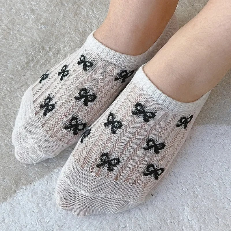 1/4pairs Summer Boat Socks for Women