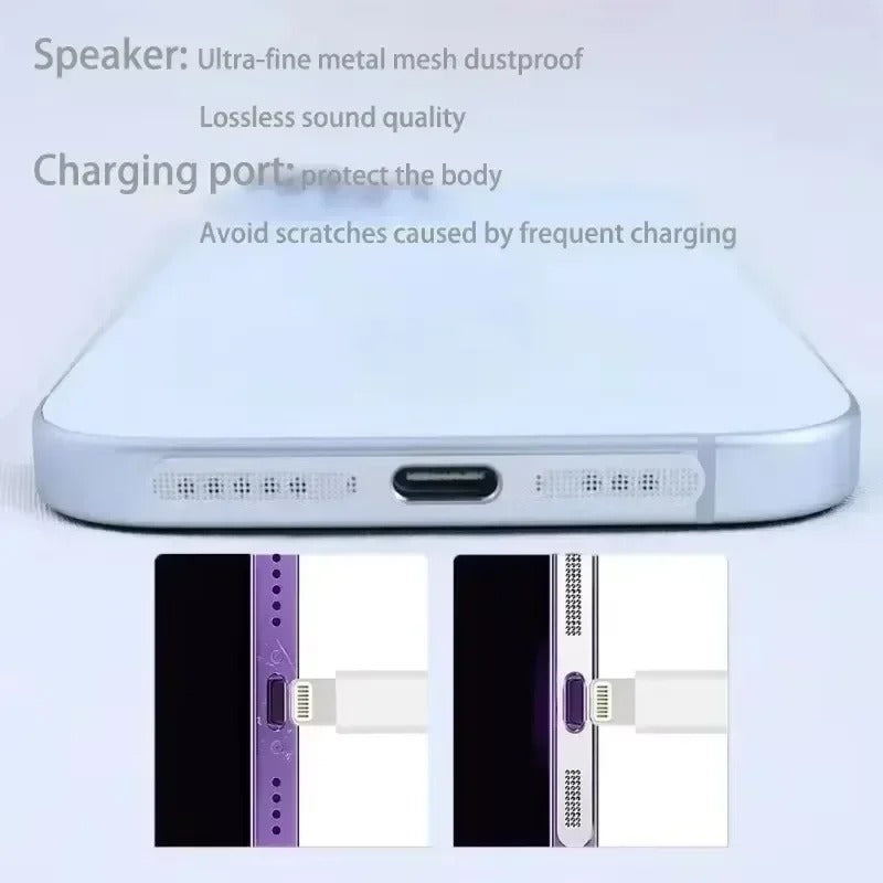 Metal Dust Net for iPhone  Max Speaker Dust Mesh Charging Port