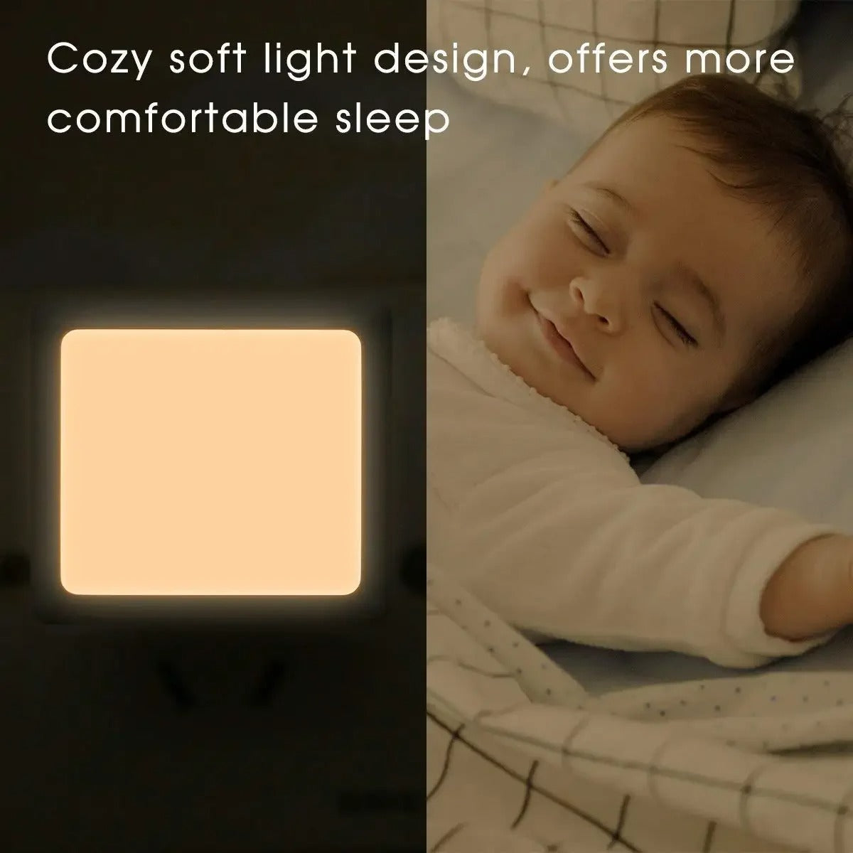 Automatic 0.3W LED Night Light UK Plug