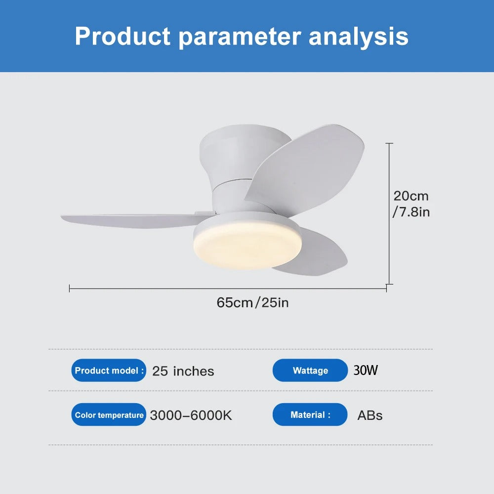 Nordic fan lights, bedrooms, study rooms, dining rooms, modern and minimalist ceiling fan