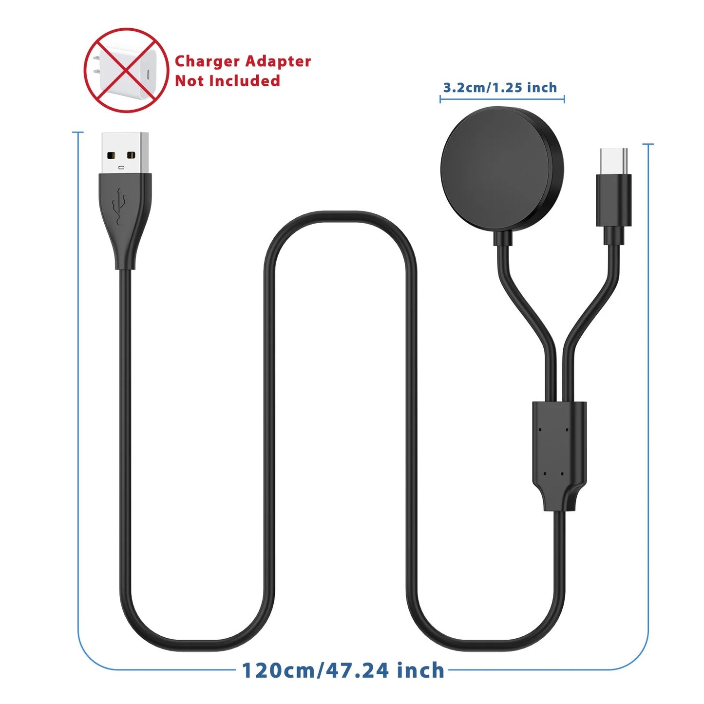 USB C Charger For Samsung Galaxy Watch 4 6 Classic