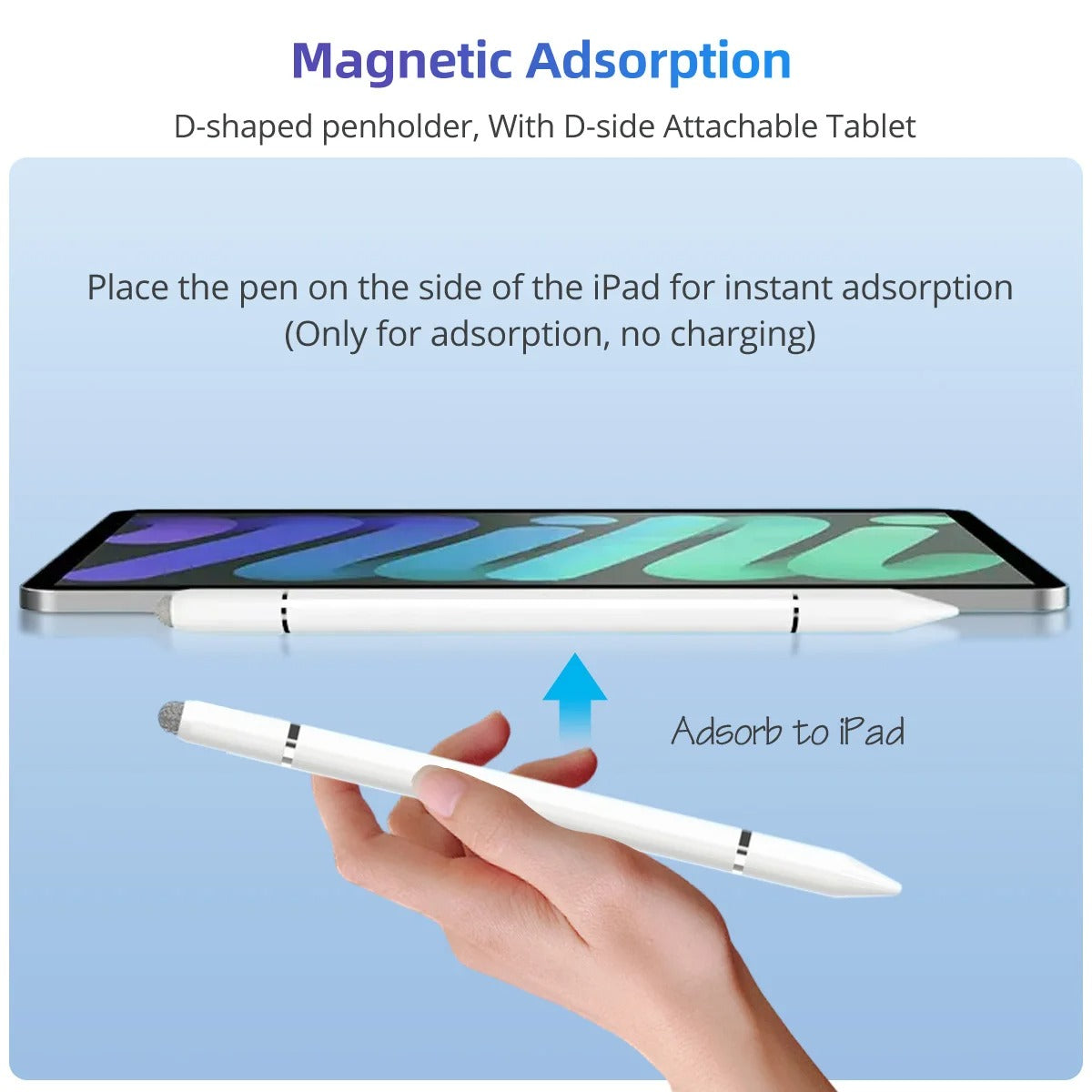 Magnetic Adsorption 3 in 1 Universal Capacitive Stylus Pen for iPhone Huawei