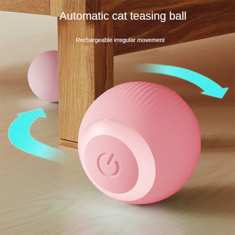 Automatic Moving Cats Toy Interactive Ball Rechargeable Rolling