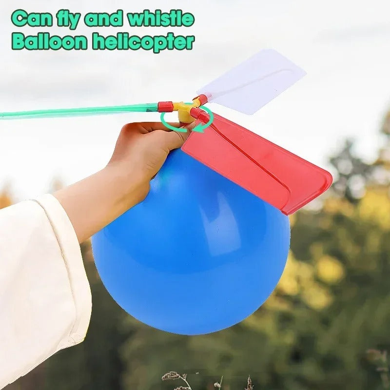 10Pcs Creative Balloon Helicopter Toys
