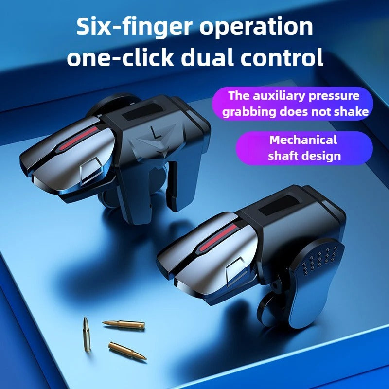 Six Fingers Mobile Phone Game Trigger for PUBG Joystick
