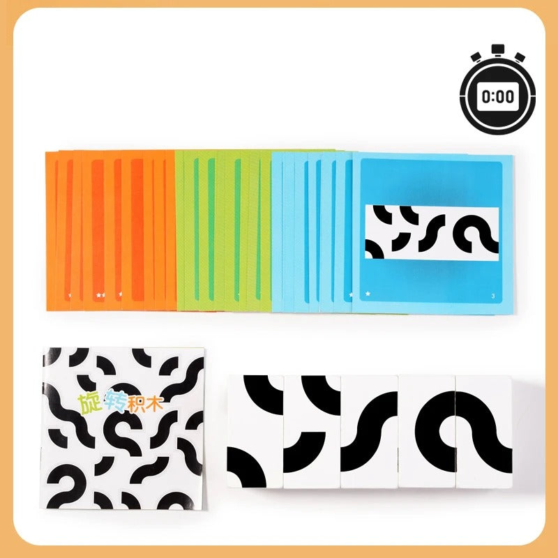 3D Wooden Rotating Building Blocks