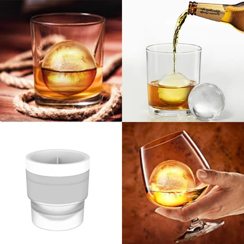 Silicone Ice Ball Mold Round Ice Bucket Summer Homemade DIY Refrigerator