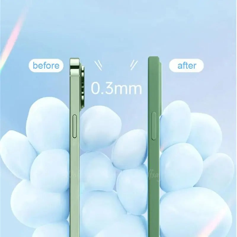 For iPhone 16e Case Liquid Silicone Plain Rubber Funda Phone Protector Case