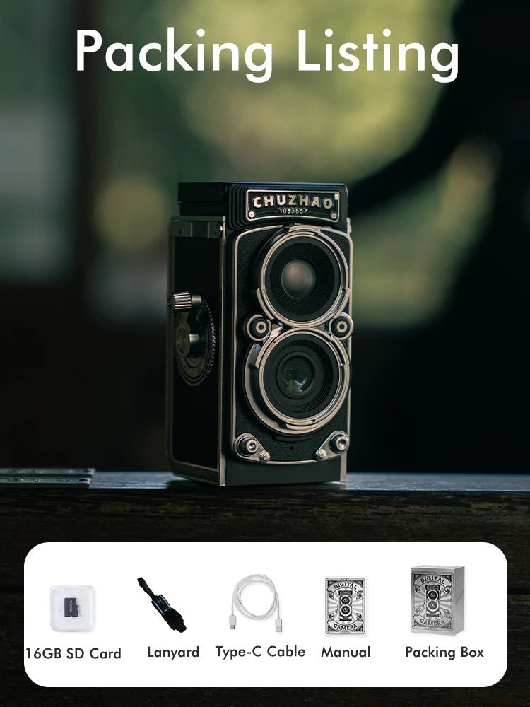 Mini Retro Digital Camera with 1.54inch Screen 1080p