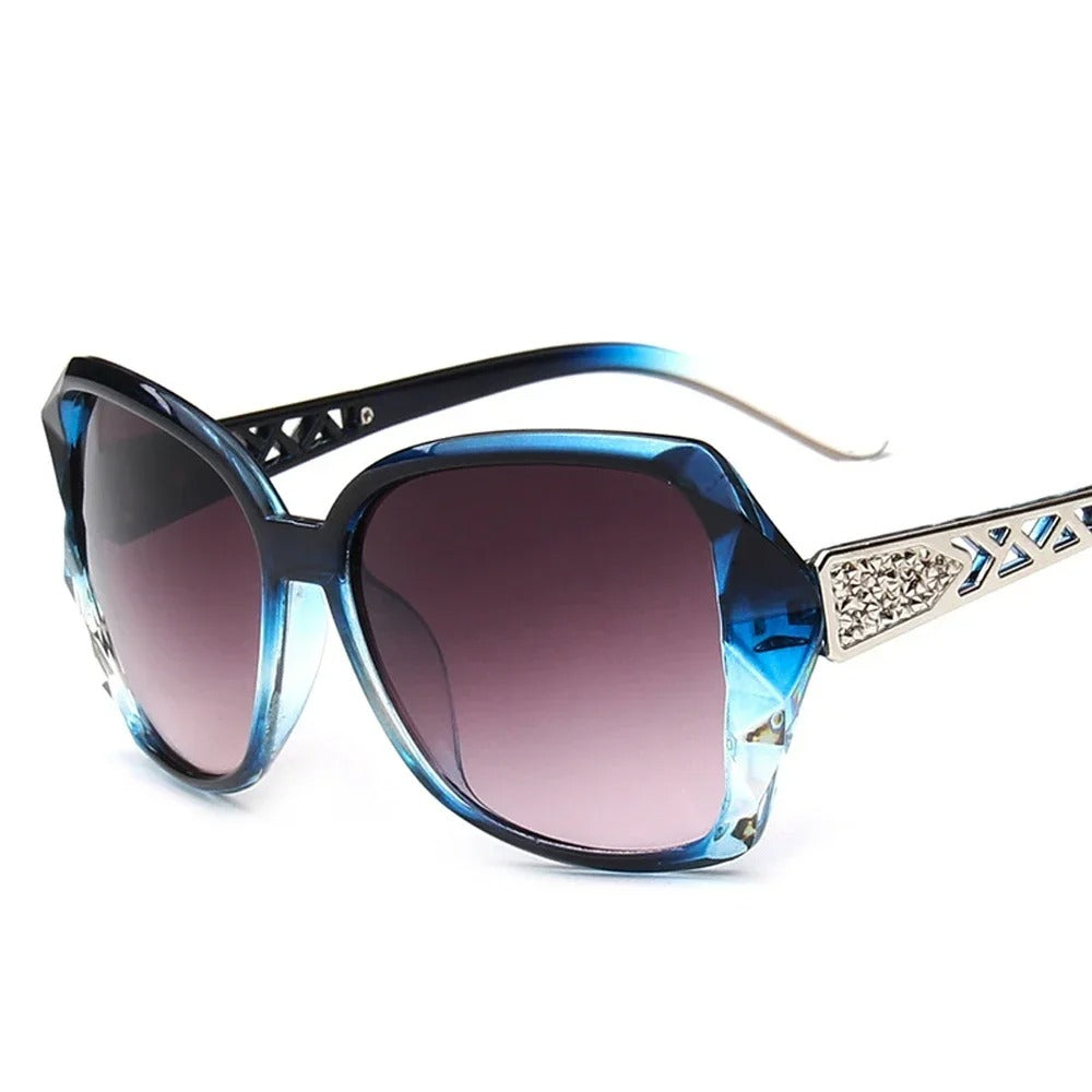 Fashion Big Purple Sunglasses Women