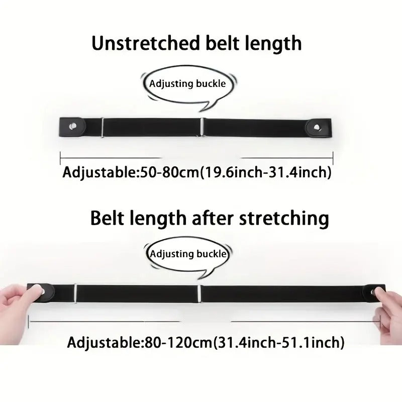 2pcs Adjustable Stretch Elastic Waist Band Invisible Belt Women
