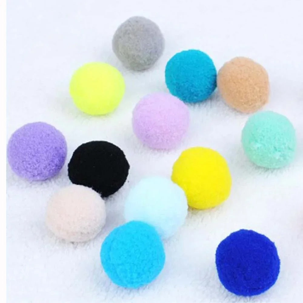 Delysia King 70pcs Cat Toy Plush Ball
