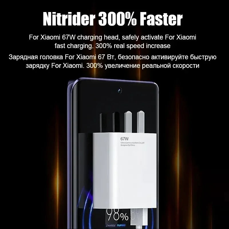 67W USB Fast Charger for Xiaomi , Ultra Redmi