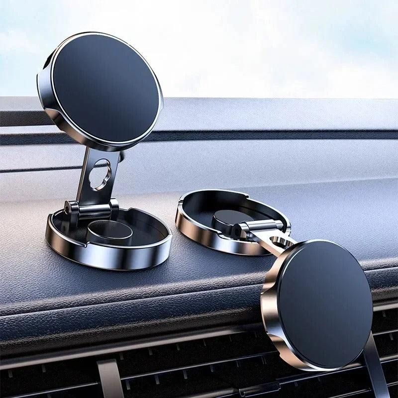 Mobile Phone Stand Strong Magnetic Car Holder 720° Foldable