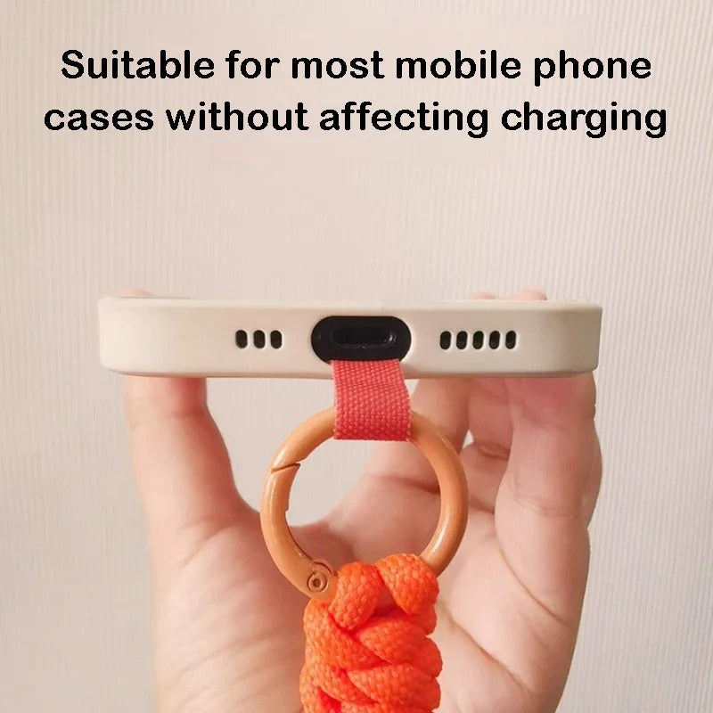 Handwoven Adjustable Mobile Phone Universal Wrist Strap