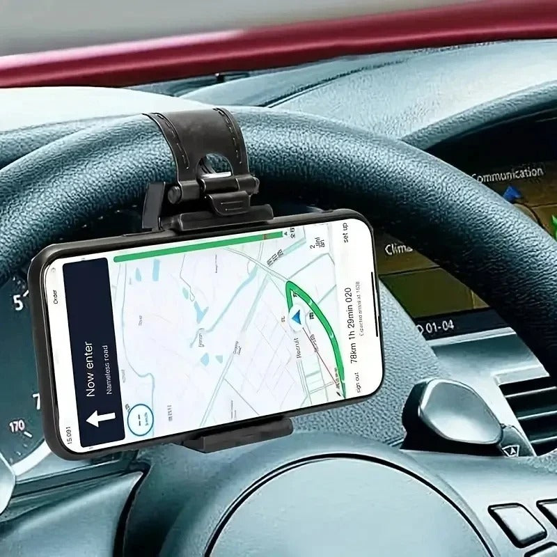 Universal Car Steering Wheel Phone Holder