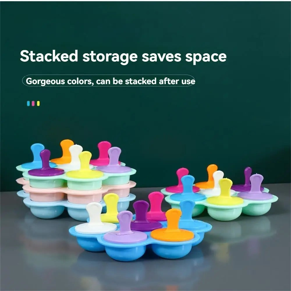 7 hole ice cream mold Ice cream Diy mold Children's Popsicle mold